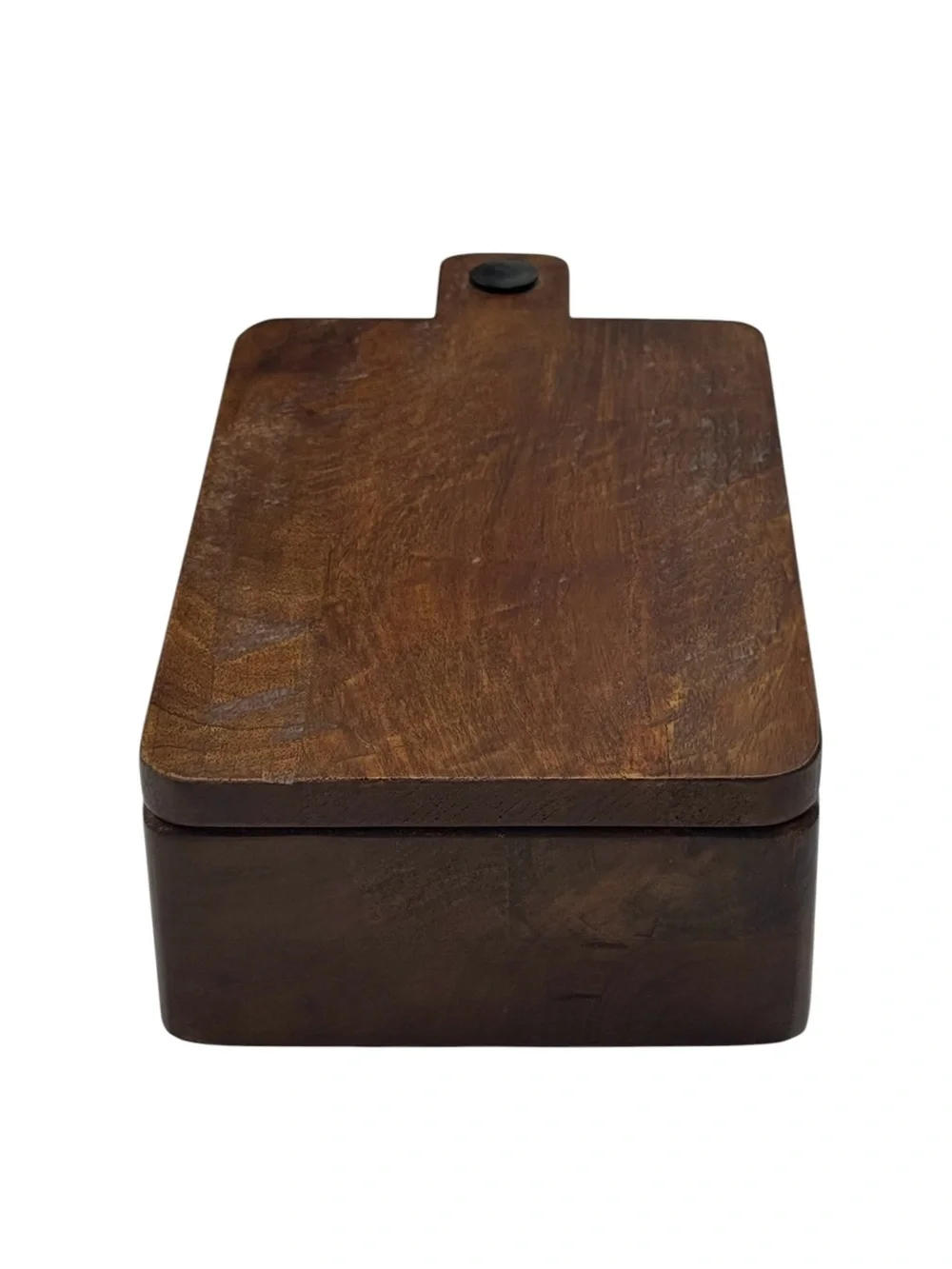 Vintage Williams Sonoma Rustic Heavy Wood Spice/Egg Box With Lid/Cutting Board